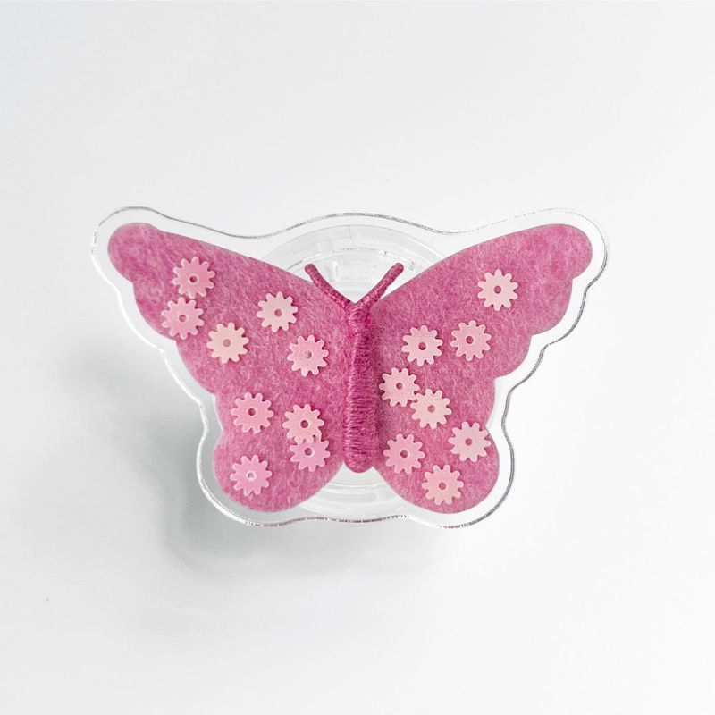 soften（ソプン）の「[phone grip]  dreamy wings (deep pink)（Smartphone Accessories）」