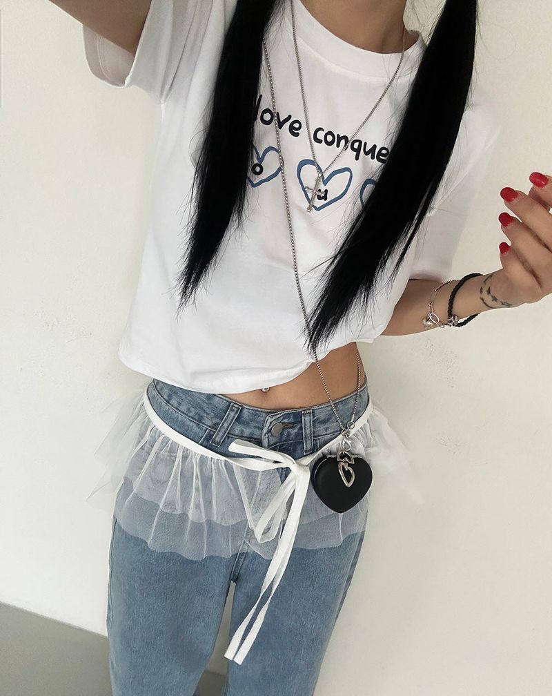 Heart mirror Keyring and Long Necris