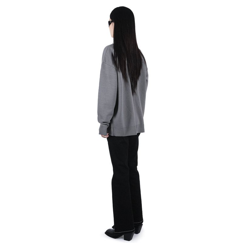 OVERSIZED CARDIGAN GRAY