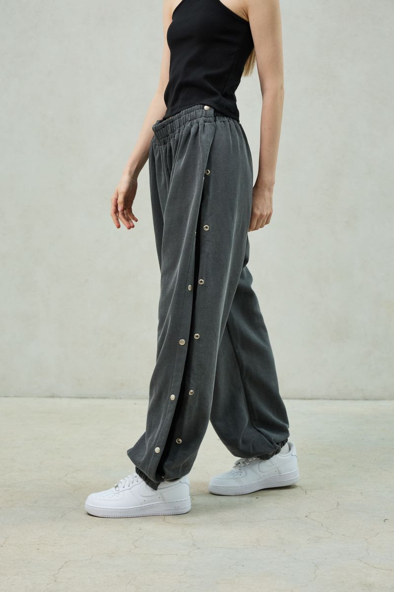 PITA SNAP OFF SWEAT PANTS / CHARCOAL