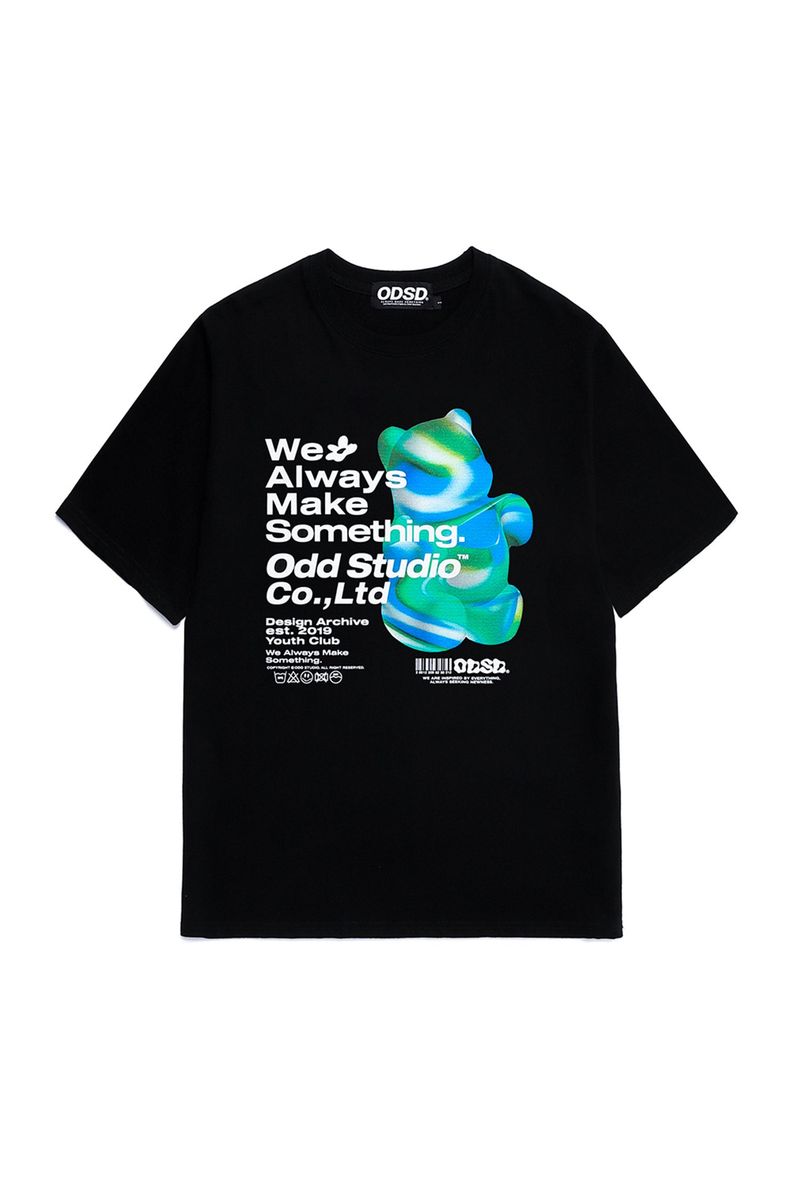 3D Bear Print T-shirt - 3COLOR