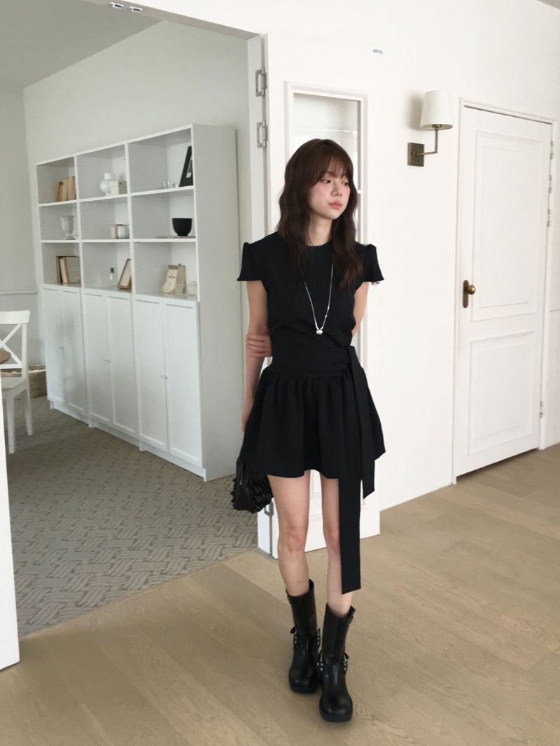 Biker half boots