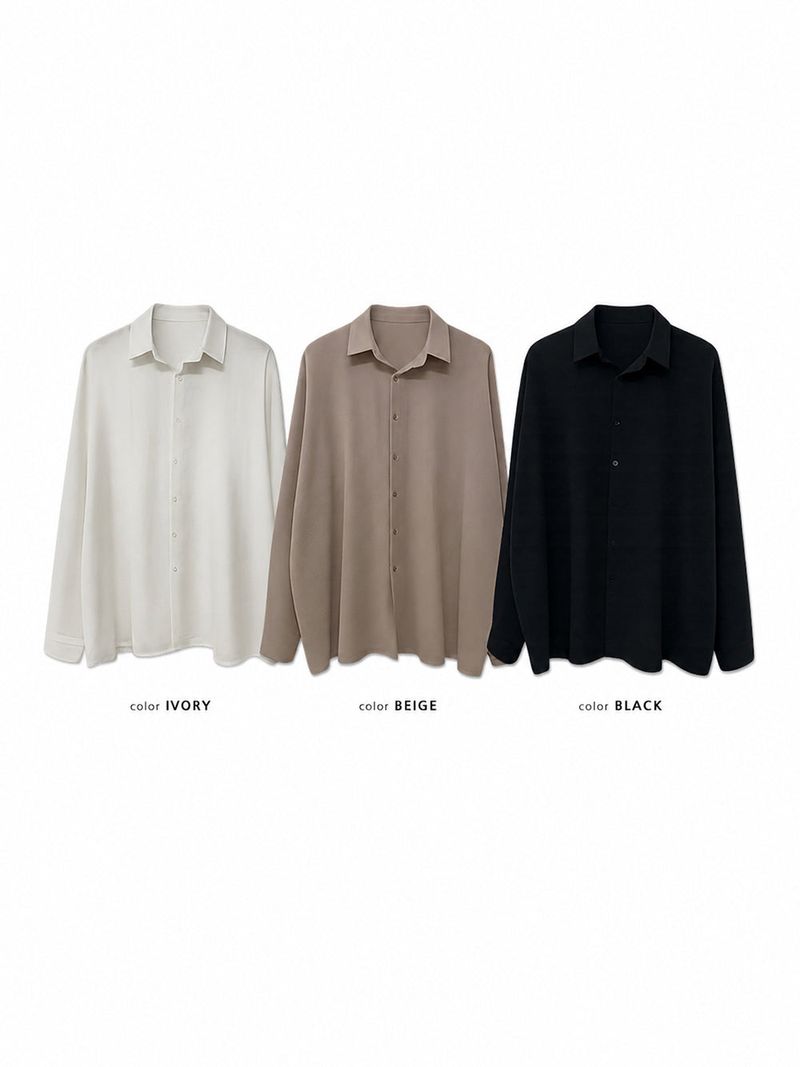 [SET] LMN Martin Air Cool Oversized Linen Shirt + Niel Natural Pintuck Linen Pants