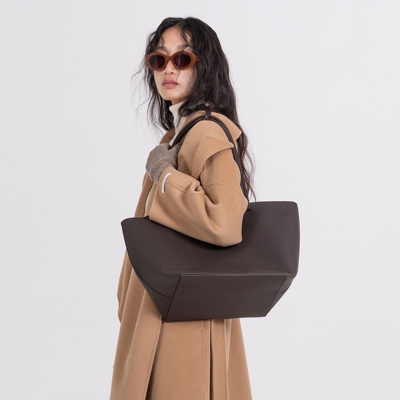 REAL LEATHER SHOPPER BAG