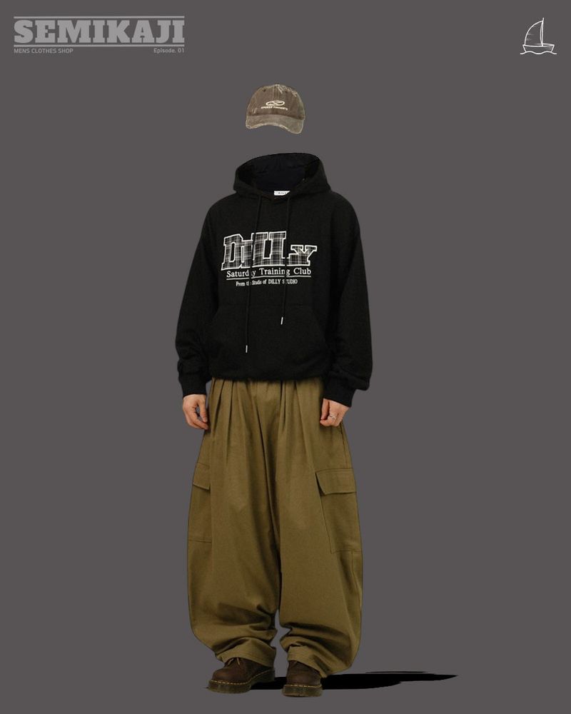 LILY Check Patch Hoody T-shirt
