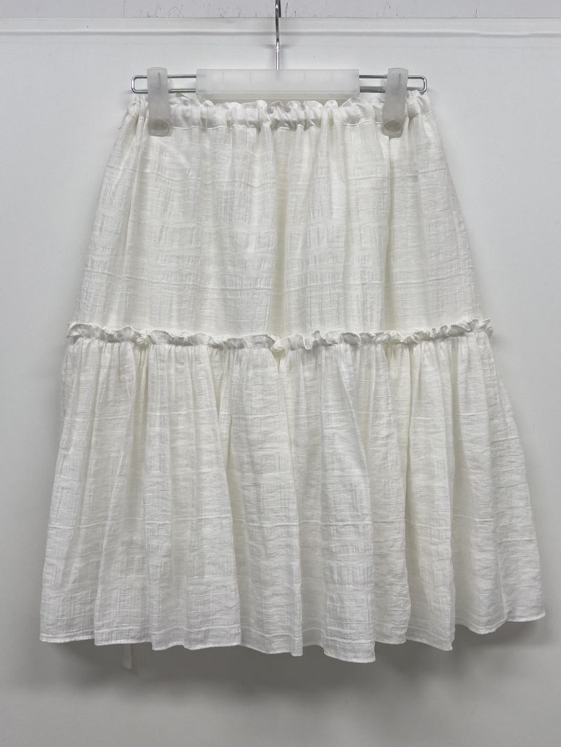 Shiny Flare Midi Skirt