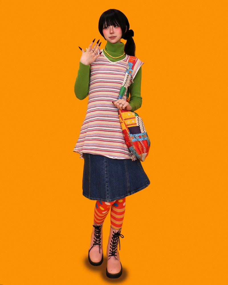 ethnic patch-work cross bag (2type)