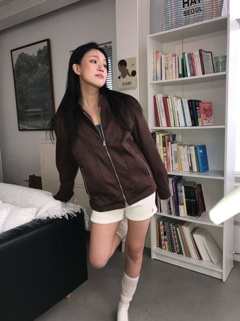 Suede harrington Jacket