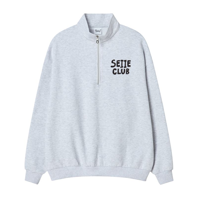 seiie(セイエ)の「ハーフジップアップ Seiie Club ホワイトアッシュ(トップス)」