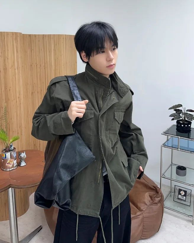 SATIIIZ（サティーズ）の「Rendered washed field jacket（Jackets/Outerwear）」