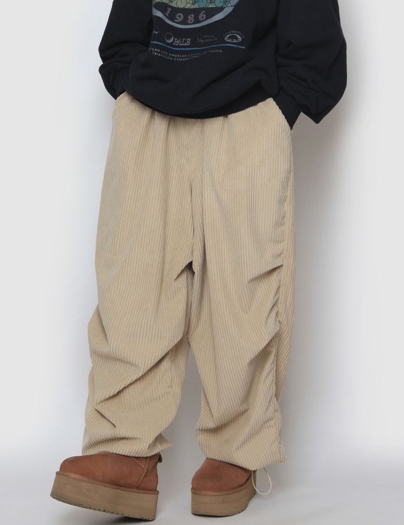 nutellike(ヌテールライク)の「Corduroy Knitted Tuck String Pants(Pants)」