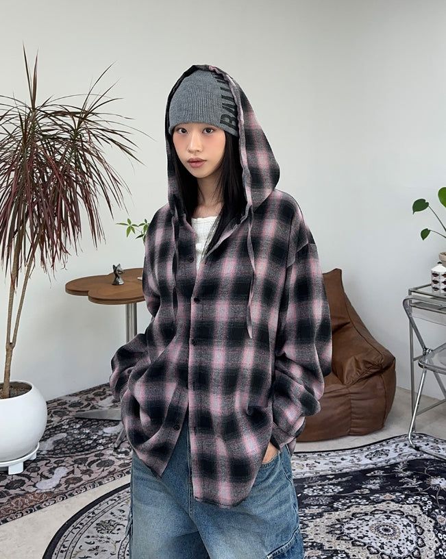 Cove Hooded Check Shirt