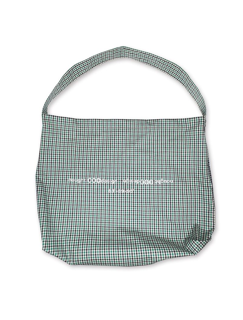 nought（ノウト）の「Reverse Logo Check Bag / Green（Bags）」