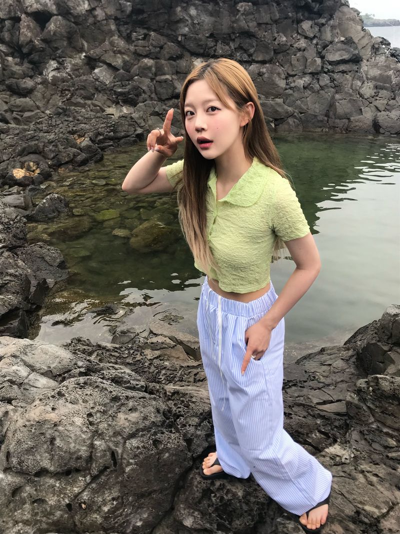 Waterfall stripe pants