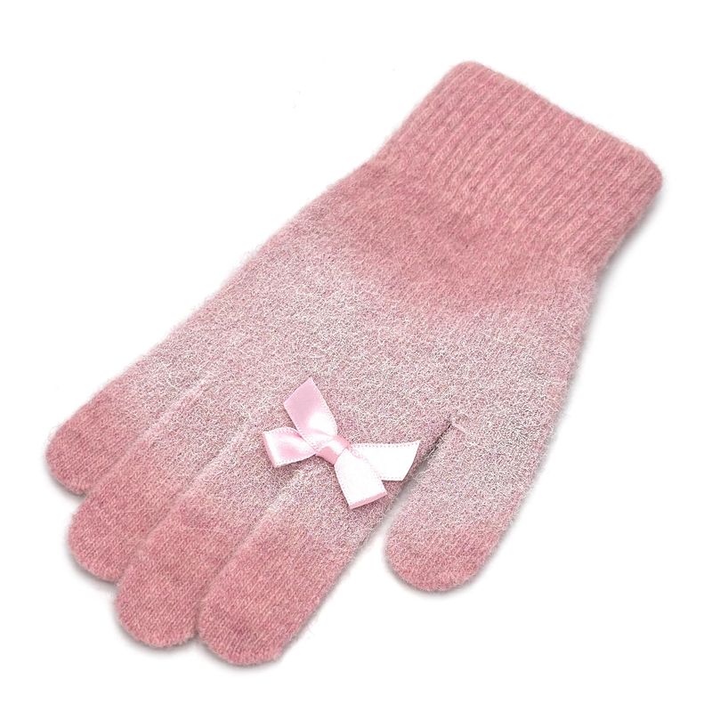 Pussycat Wool Gloves [Ribbon Pink]