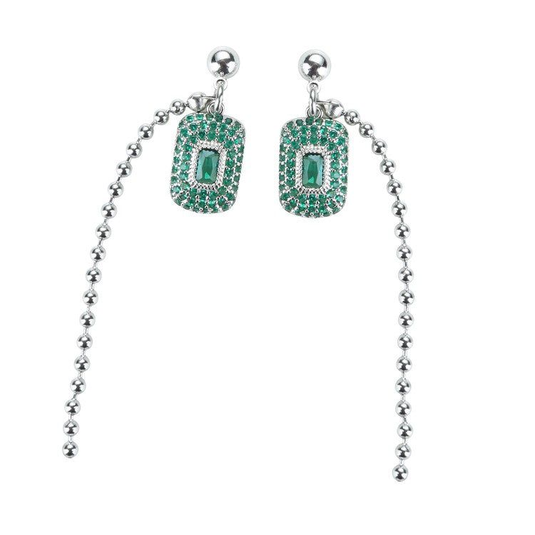 TWENTYONEAUGUST(トゥエンティワンオーガスト)の「グリーンキュービックイヤリング(アクセサリー)」