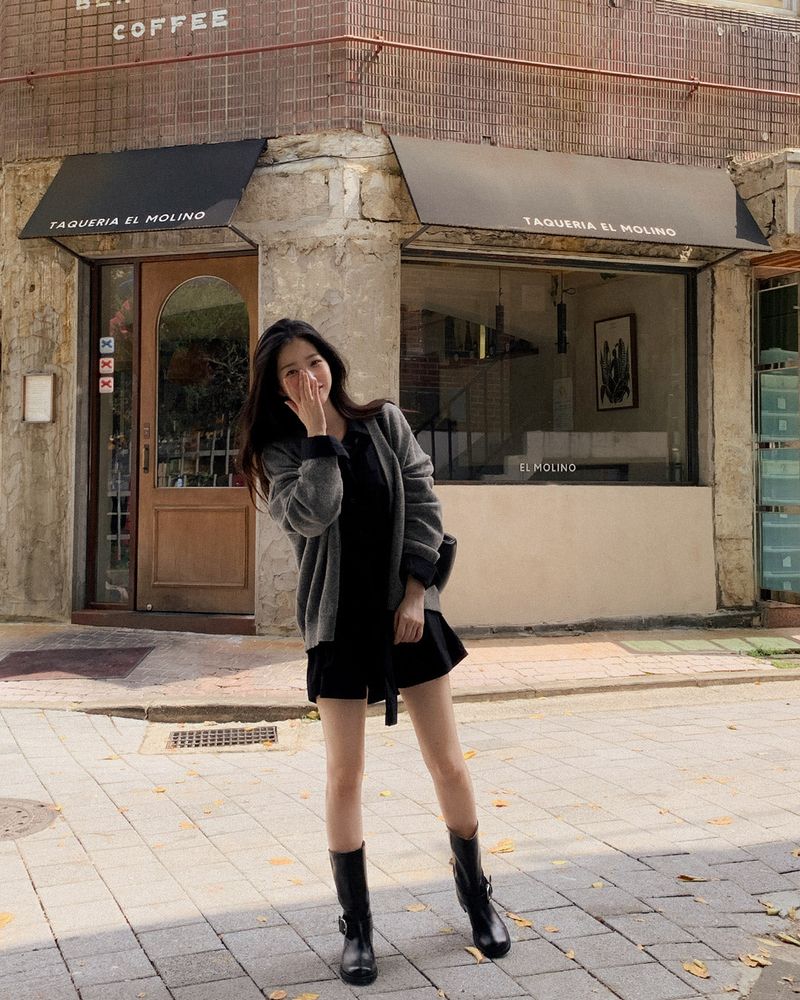 Aden V-knit cardigan