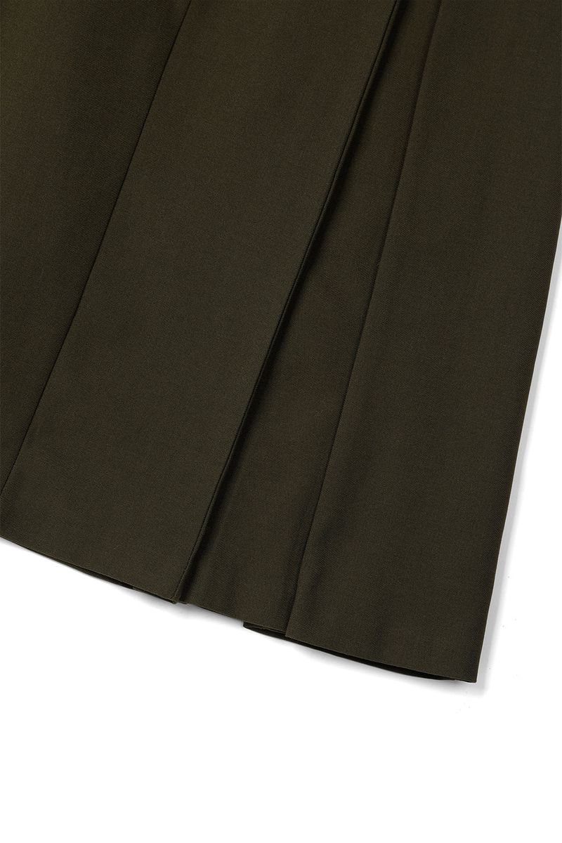 Page pintuck skirt_khaki