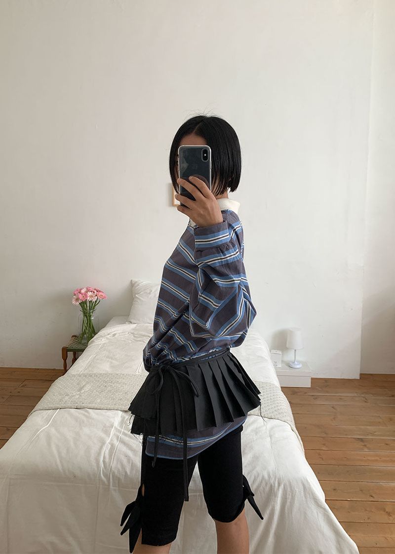 PLEATS SKIRT BELT