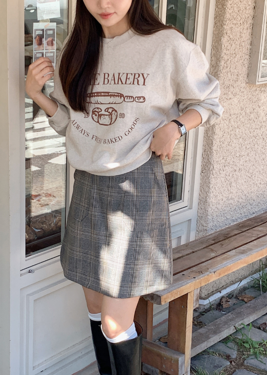 Classic Check Mini A-Line Skirt (2color)