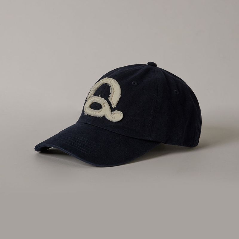 Washed Logo Ball Cap (Navy/White)