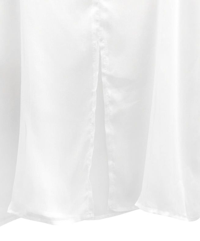 Sheer See-through Layered Long Skirt