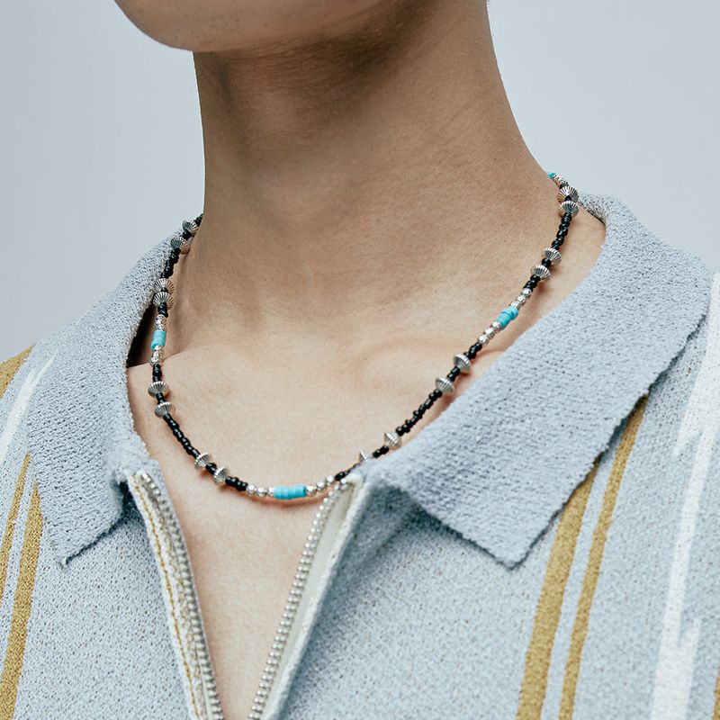 turquoise & hogan beads necklace