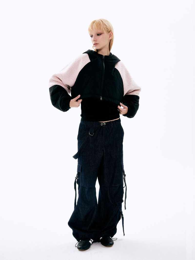  Padded Wool Jacket_Black