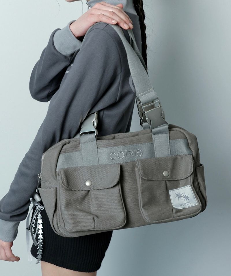 COLLIN 2 POCKET BUCKLE SHOULDER BAG