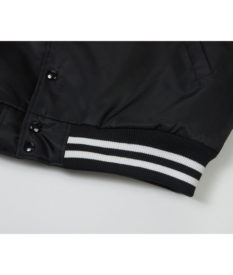 Anicca Club Baseball Jacket - Black