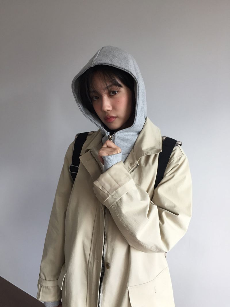 Utah Studded Hooded Zip-Up (3color) 