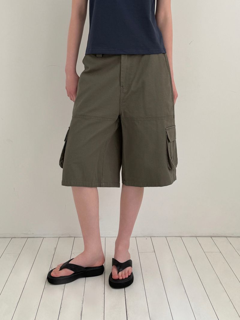 [ORIGINAL] Ground Cargo Bermuda Cotton Pants