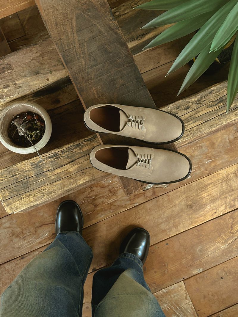 ASCLO Classical Round Derby Shoes (2color)