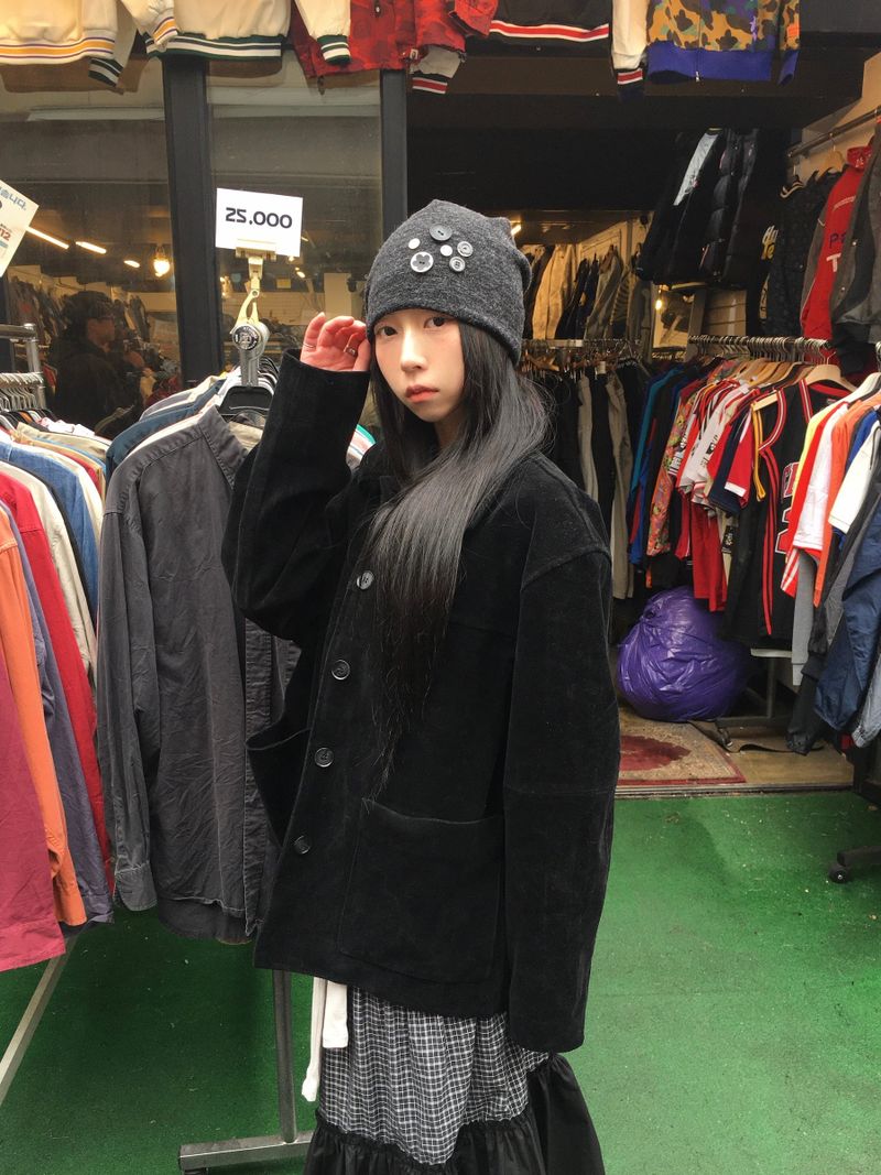 Moi Button Mix Beanie (2c)