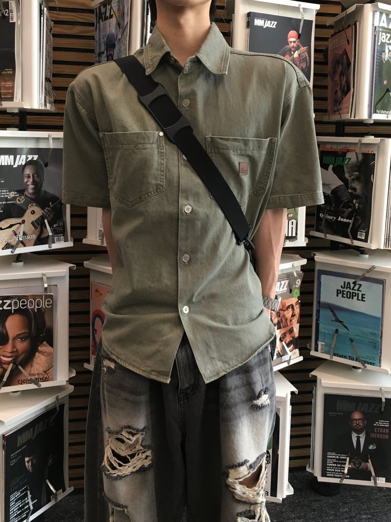 DISCERNMENT(ディサーンメント)の「Sus Patch Work Half Shirt 3C(Tops)」