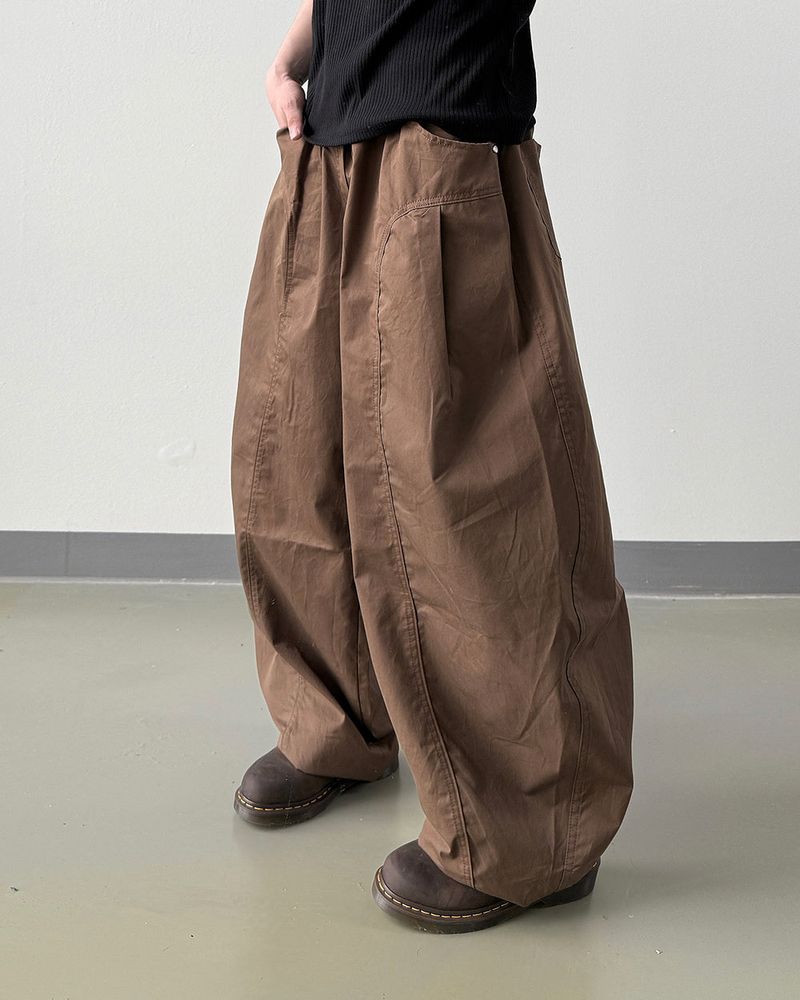 Traillin Cotton Seam One-Tuck Pants