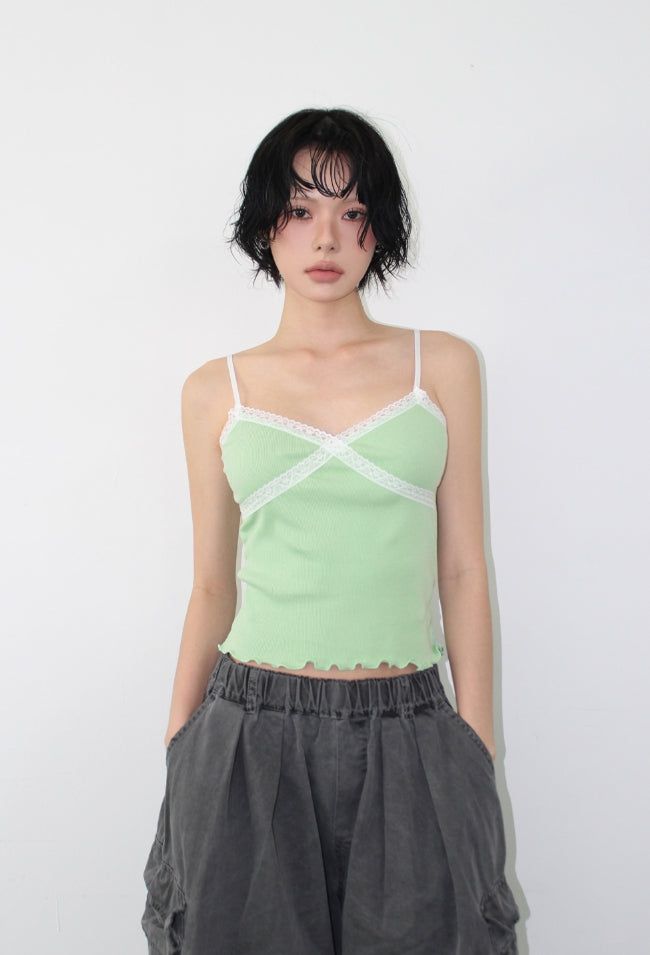 AAKE(アケ)の「DEAR LACE SLEEVELESS(Tops)」