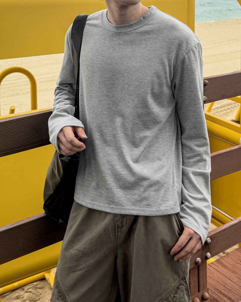 Pre Supima Cropped Long Sleeve