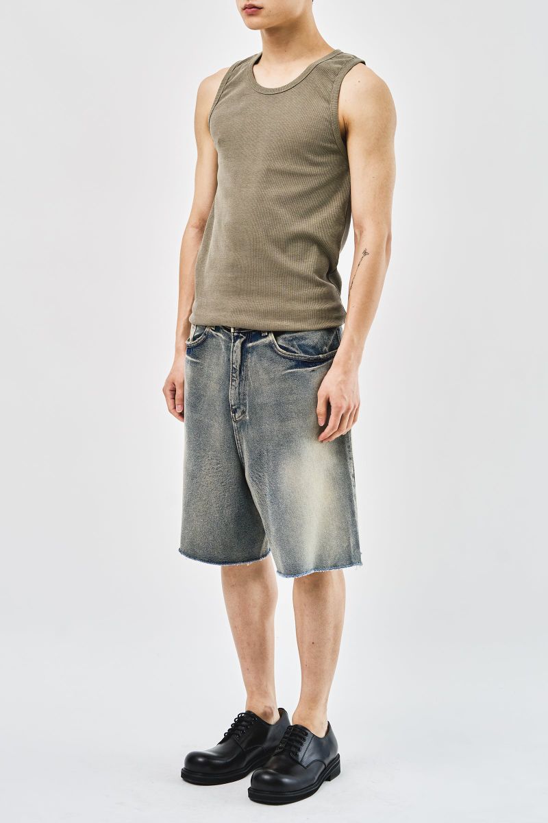 Milky Bermuda Denim Shorts