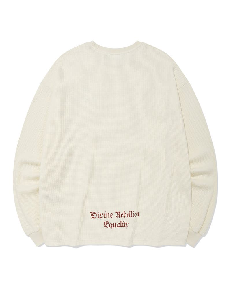 Divine Waffle Long Sleeved/Cream