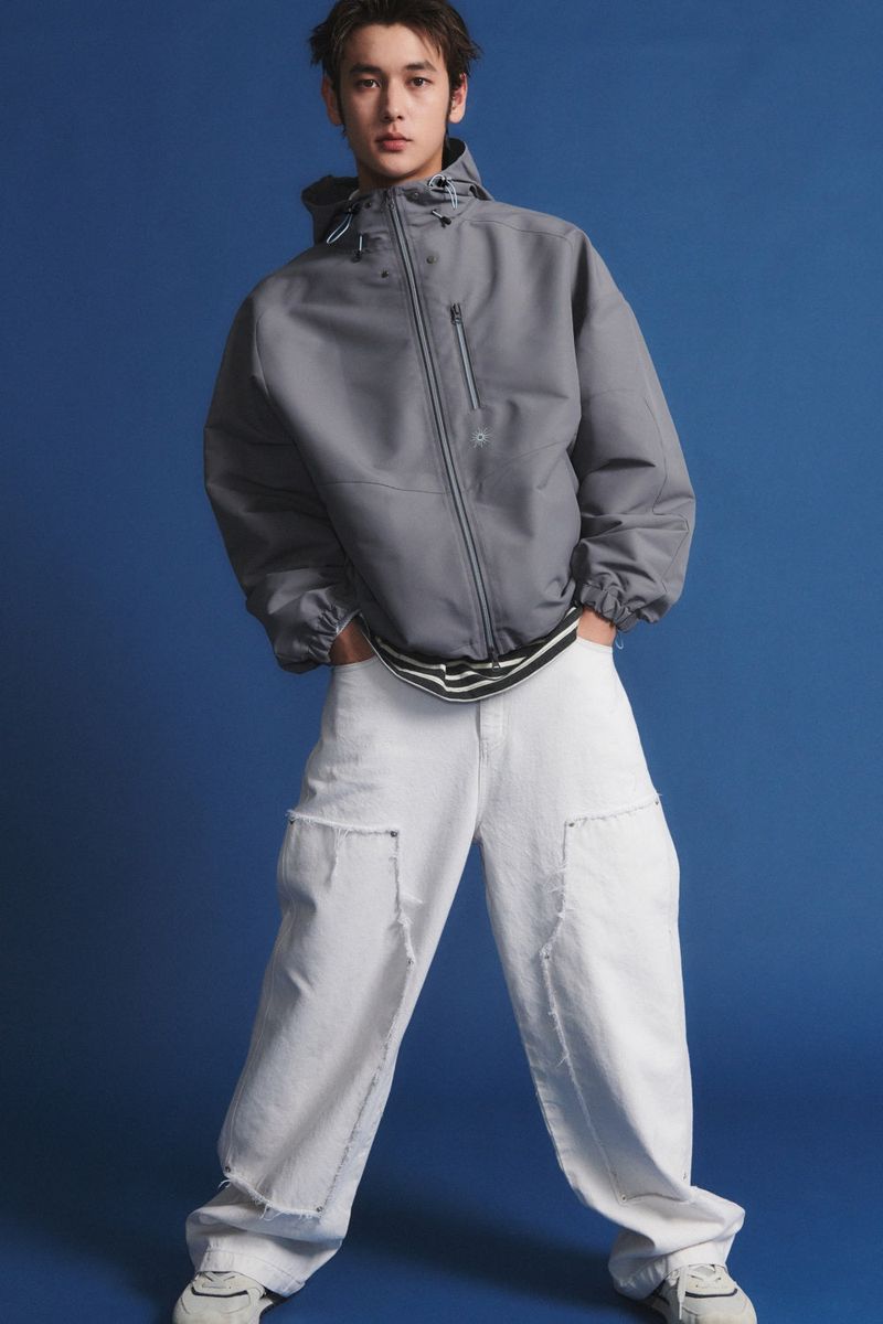 HOOD ZIP UP JACKET (grey)