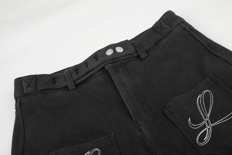 Dahlia Belted Washed Wide Pants