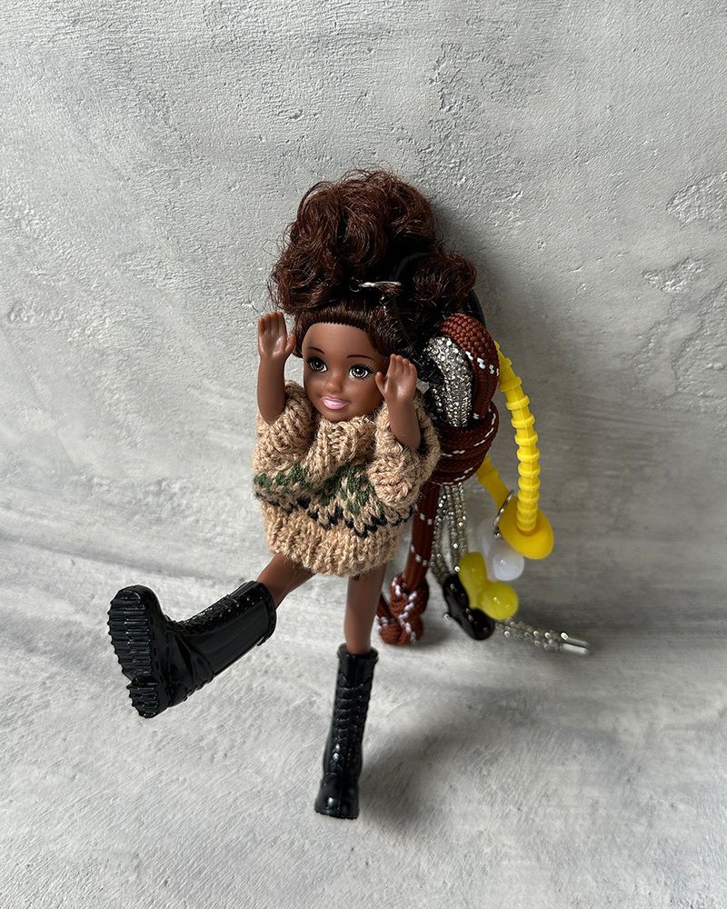 Tyla tanning doll key ring