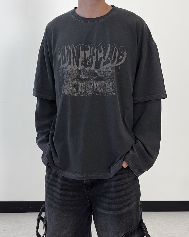 County Layered Long Sleeve T-shirt