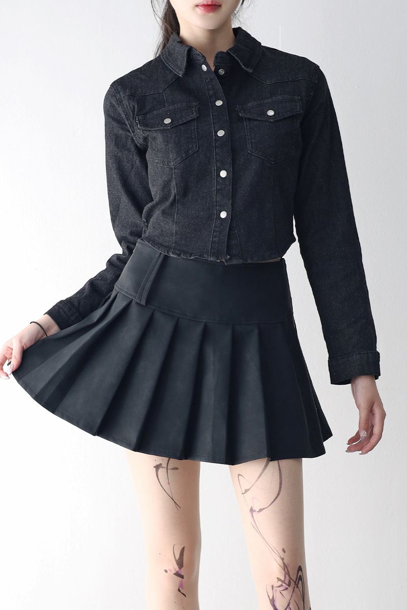 Mintini washed denim shirt