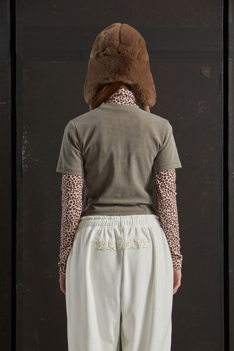 LEOPARD LAYERED T-SHIRT