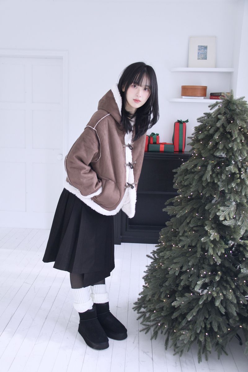 Bubble Wool Coloring Tteokbokki Cropped Mustang 2 colors