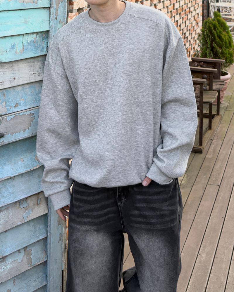 Bael plain cut overfit sweatshirt