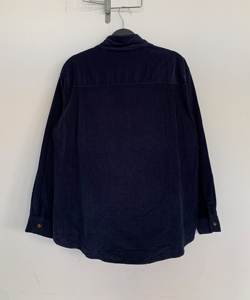Corduroy Collar Shirt Shirt Blouse Basic Item Cotton