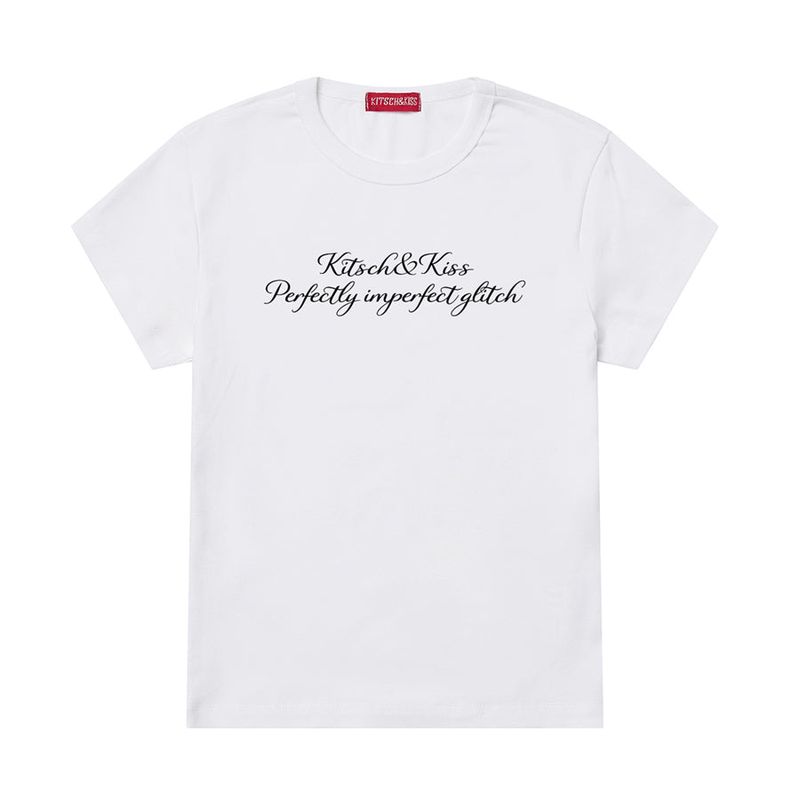 kitsch&kiss（キッチアンドキス）の「PERFECTLY SLIM STRETCH T-SHIRT (SSSKNK-101)（Tops）」
